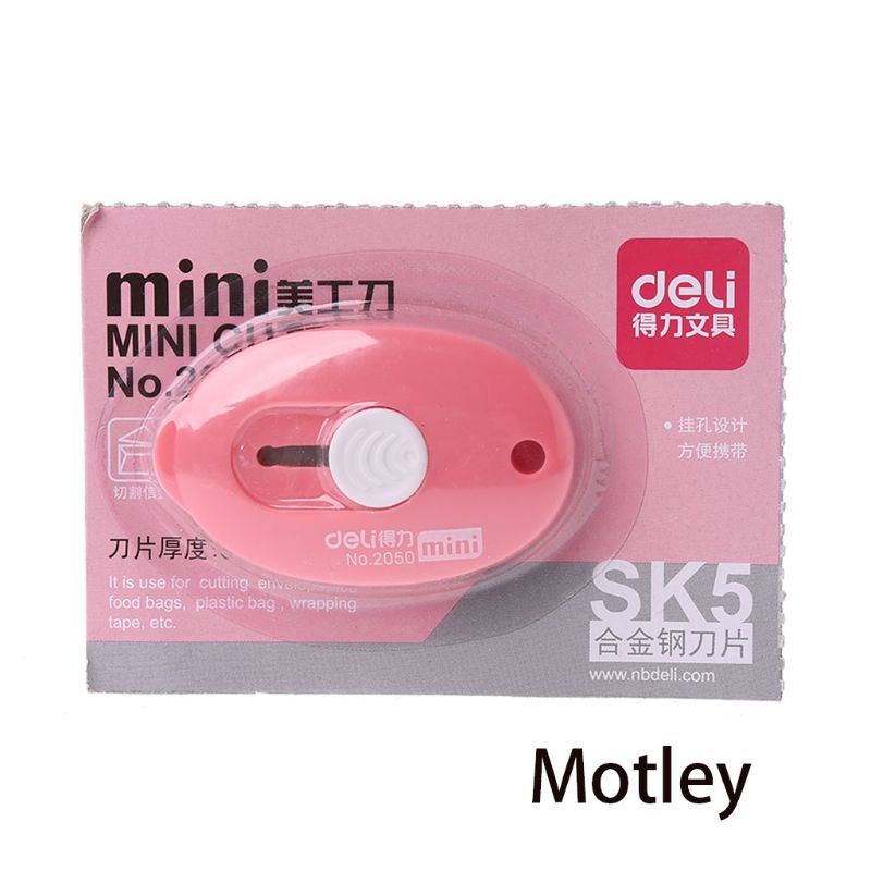 Random Color Mini Utility Knife Box Cutter Retractable Razor Blade DIY Tool WXTA