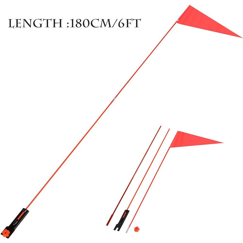 3 farben Fahrrad Sicherheit Flagge Fiberglas Fahnenmasten Fahrrad Montage Wasserdicht Flagge für Radfahren