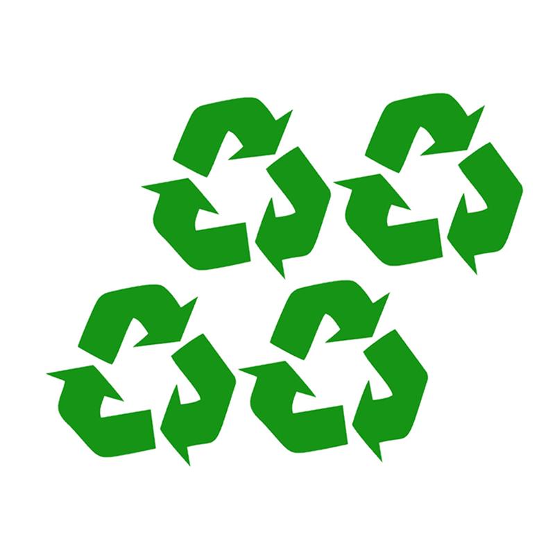 4/5 stk genbrugsklistermærker skraldespandsetiketter premium selvklæbende genanvendeligt skiltemærkat til hjemmekøkken og kontor (grøn): 4 stk