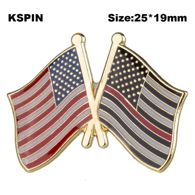 Usa Vlag Badge Vriendschap Land Vlag Badge Vlag Broche Nationale Vlag Revers Pin Internationale Reizen Pins Collecties: XY0664-1