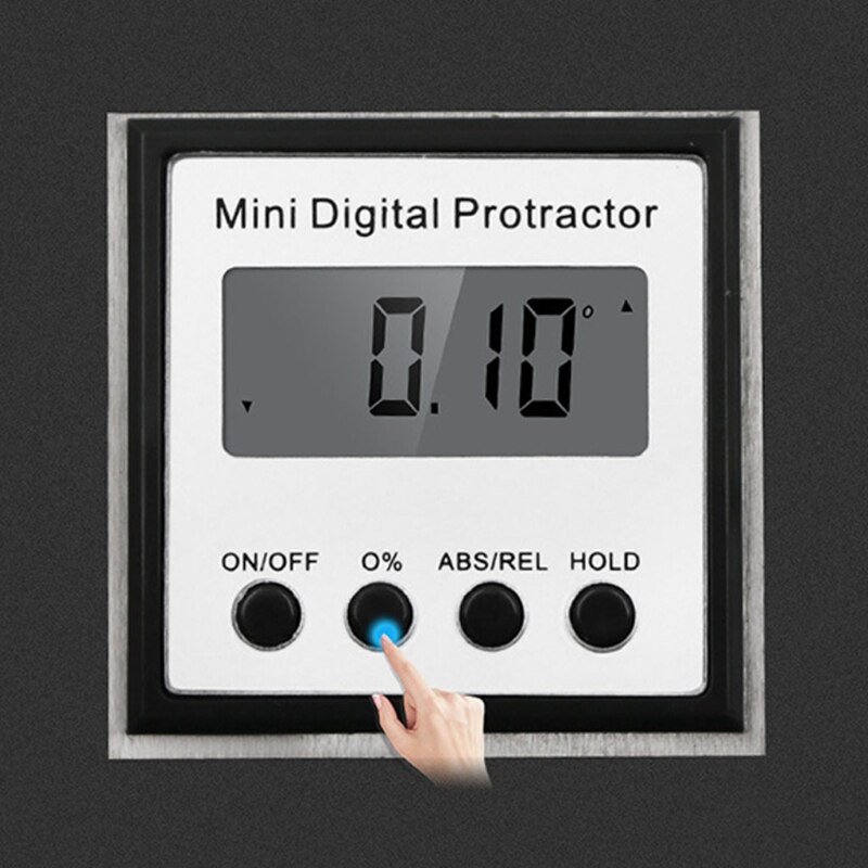 Stainless Steel Electronic Inclinometer Mini Digital Protractor Angle Gauge G88A