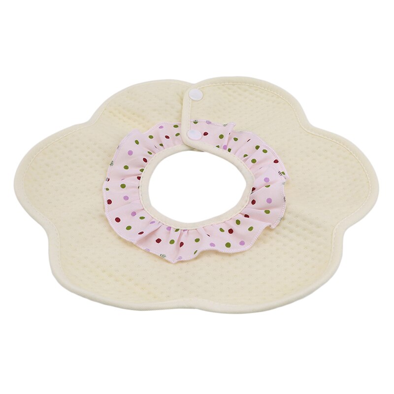 1Pc Saliva Towel Naby Bibs For Eating 360 Degree Rotation Baby Bibs Bandana Burp Cloths Newborn Infant Saliva Towel: yellow dot