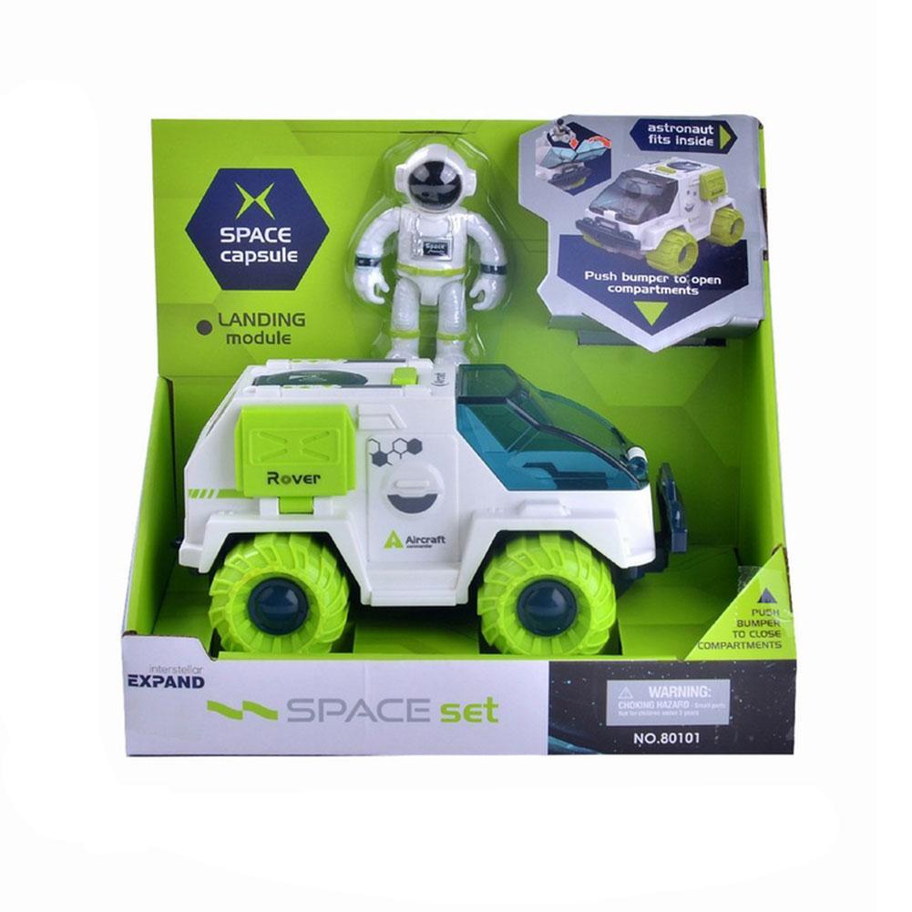 Conjunto de juguete de exploración de satélite espacial para niños, cohete lanzadera, modelo de aviación universal, simulación de juego, juguetes educativos: C