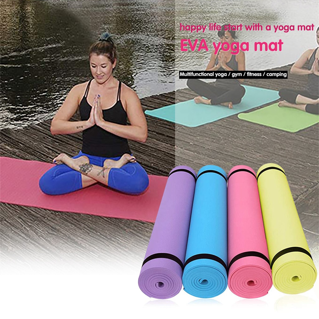 4Mm Eva Dikke Yoga Mat Fitness Mat Antislip Fitness Sport Oefening Deken Esterilla Deporte Gym Thuis Fitness apparatuur