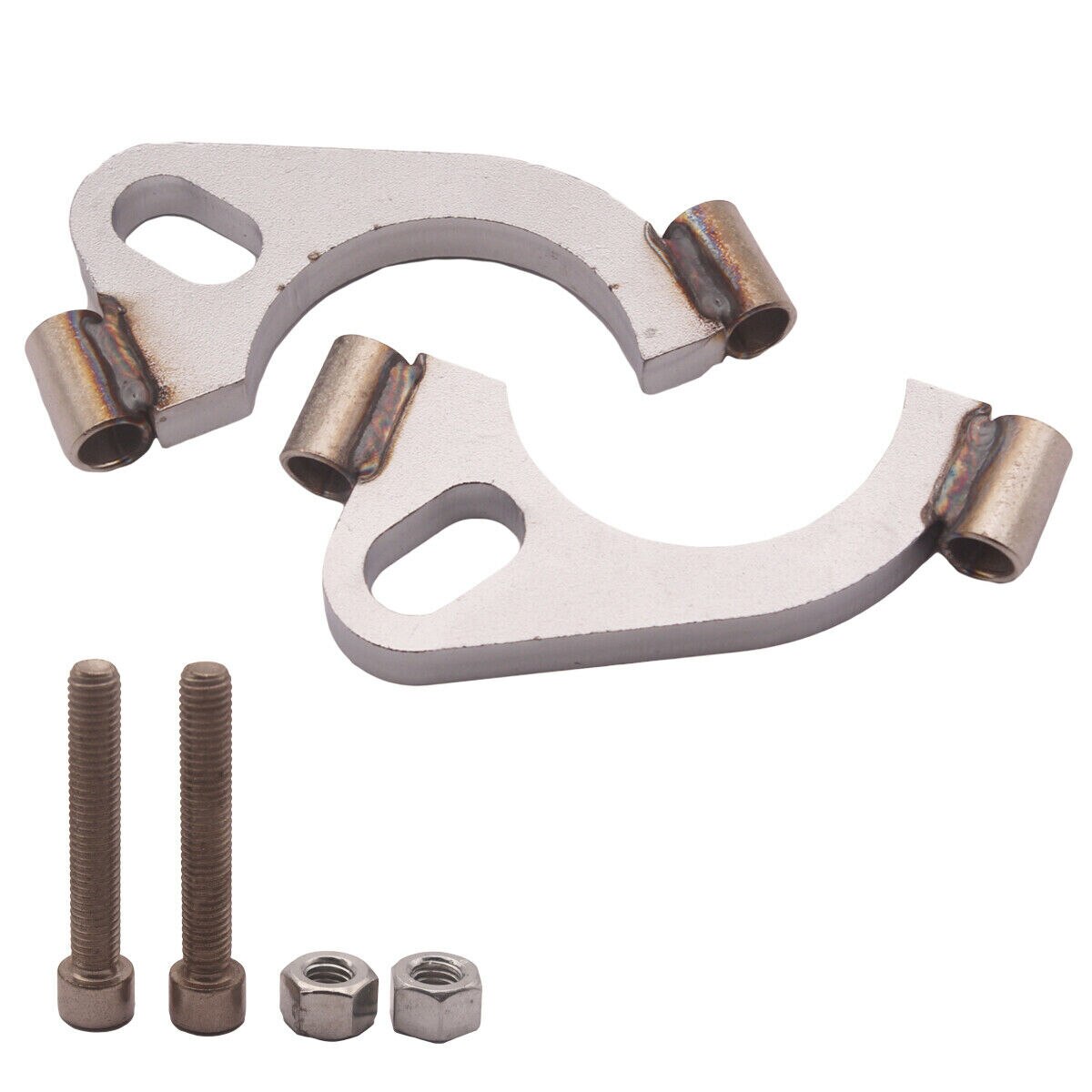 2.5" inch Exhaust Flange Flat Oval Split Repair Replacement made of mild steel