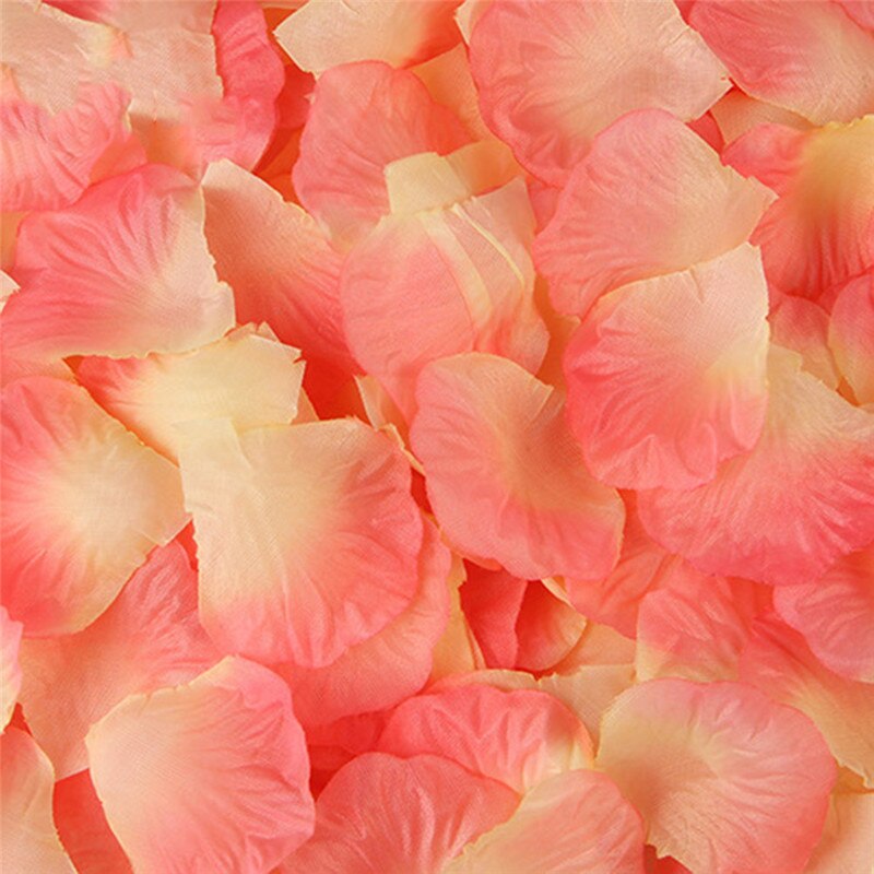 500 Stks/partij 5*5 Cm Zijden Rozenblaadjes Voor Bruiloft Decoratie Romantische Kunstmatige Rose Bloem 20 Kleuren Bruiloft Accessoires #298244: Pink Champagne