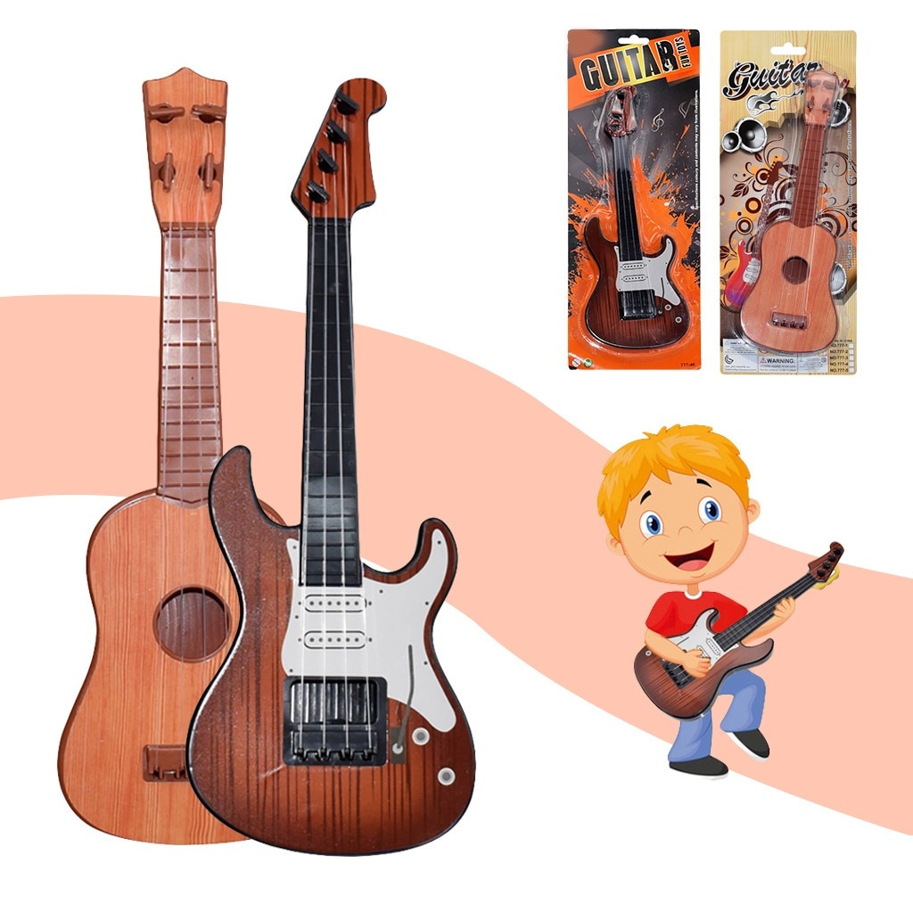 Ukulele legetøjs mini-guitarlegetøj til børn 28/31cm puslespil musikinstrument nybegynder klassisk musikinstrument legetøj  #yl5