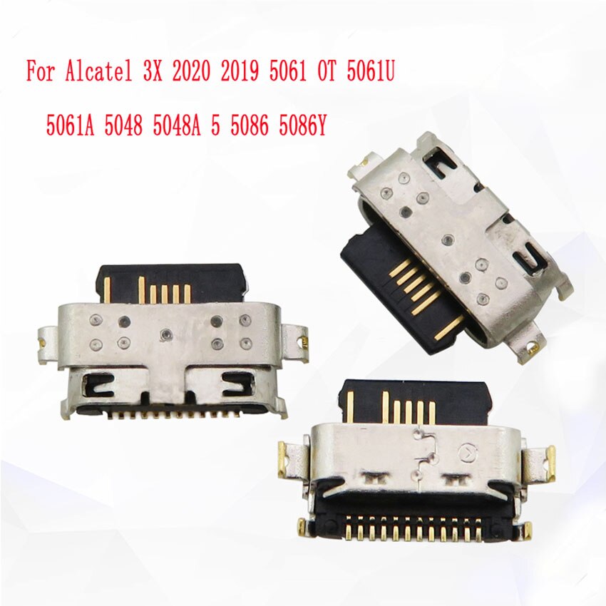 USB Ladegerät Ladung Hafen Stecker Dock Verbinder Für Alcatel 3X 5061 OT 5061U 5061A 5086 5086Y 5048 5048A typ C