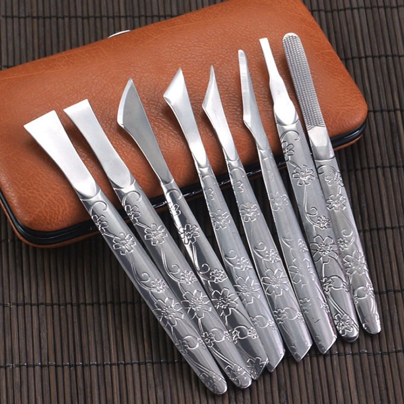 Rustfrit stål pedicure kniv negleklipper manicure kniv værktøj til dermatomi kniv pedicure værktøj