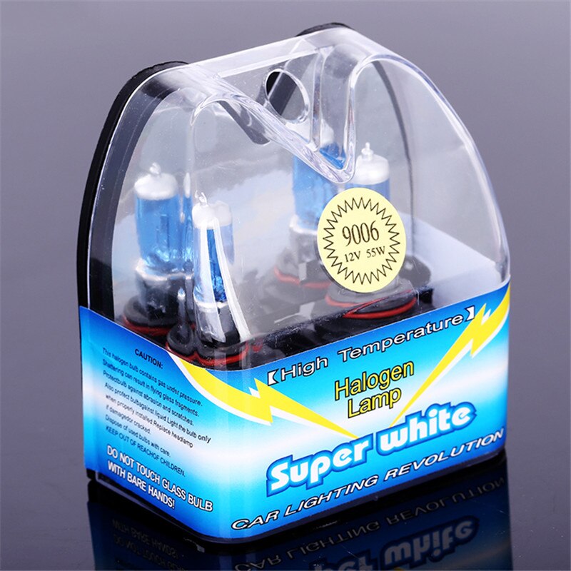 Urbanroad 2pcs Headlight 9006 HB4 Head Light Halogen Car bulb lamp Super White 12V 55W 6000K Parking for ford Car Styling