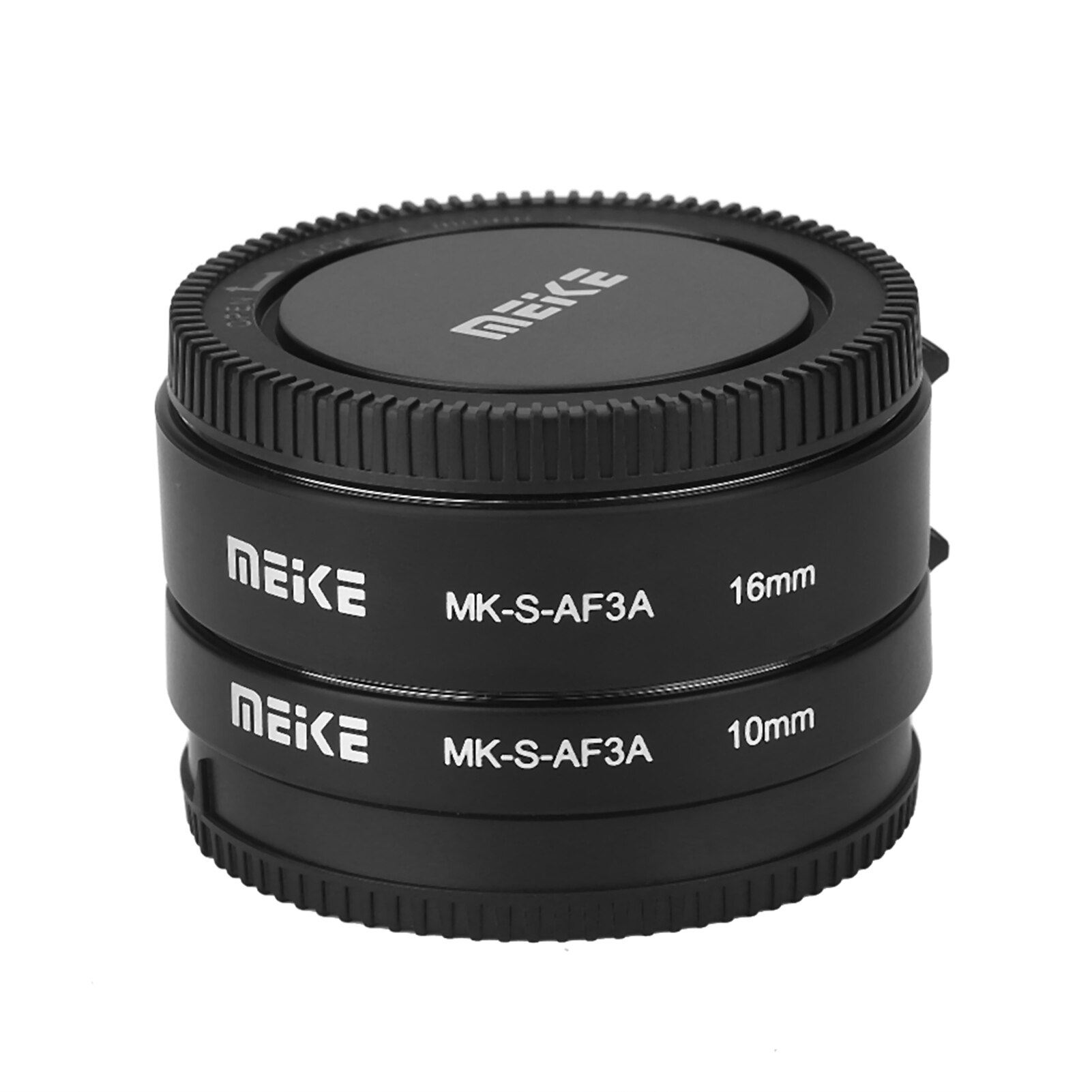 Meike MK-S-AF3A Autofocus D'extension Macro Tube 10mm 16mm pour Sony E-mount FE-Mont A7 NEX-F3 NEX-6 NEX-7 NEX-5T A6300 A6500 Len