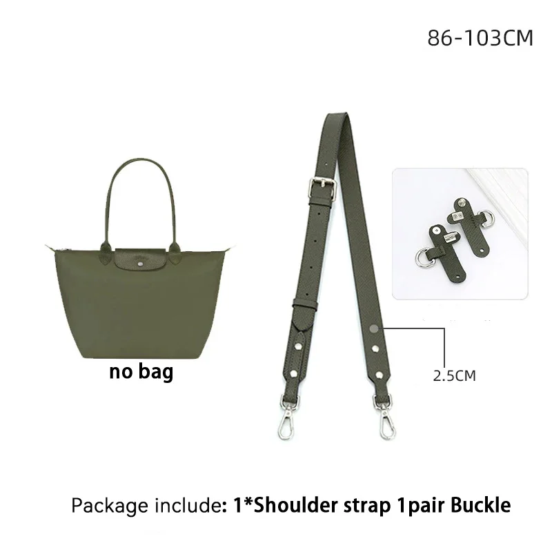 Bag Adjustable Shoulder Strap For Longchamp Small Short Handle Bag Modified Messenger Strap Real Leather: Orange