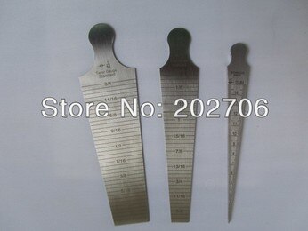 1-15mm 15-30mm 30-45mm Taper medidor de soldadura Gage Test Toper soldadura Gage manómetro herramientas, 3 unids/set