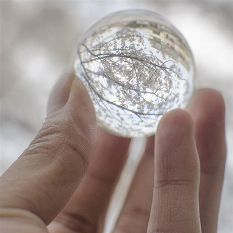 100MM Crystal Ball Photography Prop Meditation Ball Contact Juggling Glass Sphere Display