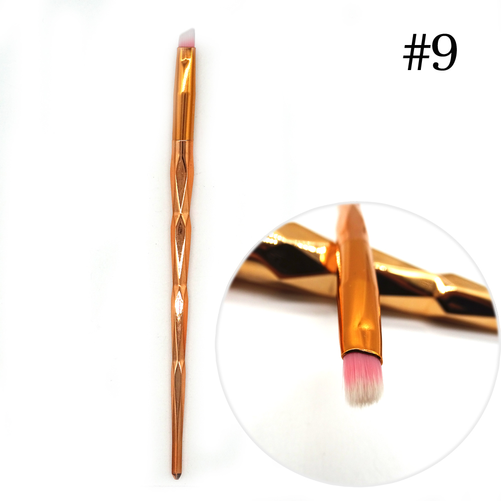 1 stk diamant sminkebørster sett pudderfoundation øyenskygge blush blending kosmetikk skjønnhetssminke børsteverktøysett: 9
