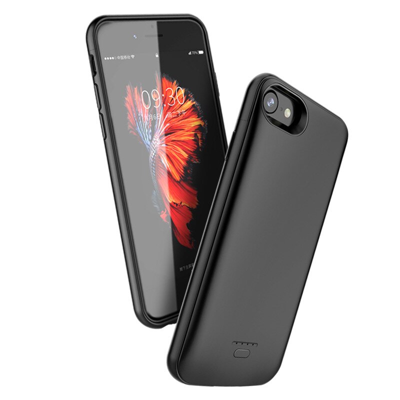 Funda de batería de 4000mAh para iPhone SE2 , carcasa de carga de batería portátil, ultrafina