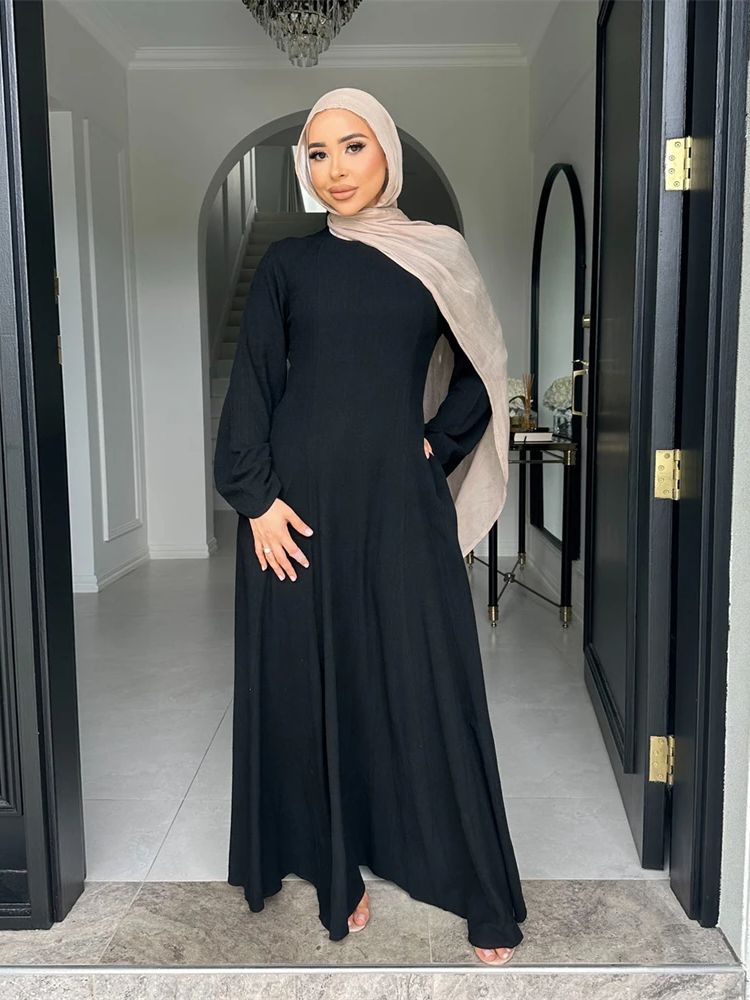 Ramadán Modesto Abaya Dubai islámico musulmán Kaftan vestido ropa de oración mujeres Vestidos Para Mujer bata caftán Marocain Mujer