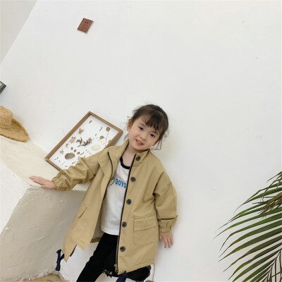 Trenchs pour filles, manteaux d'automne et d'hiver pour bébés filles, vestes décontractées, manteaux coupe-vent, trench-coat pour enfants filles: 5t