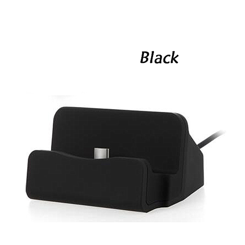 Dock Station For iPhone 12 11 Pro XS XR USB Charge Cradle For Xiaomi Samsung Huawei Type C Micro USB Docking Stand Charger Base: For iPhone / Black