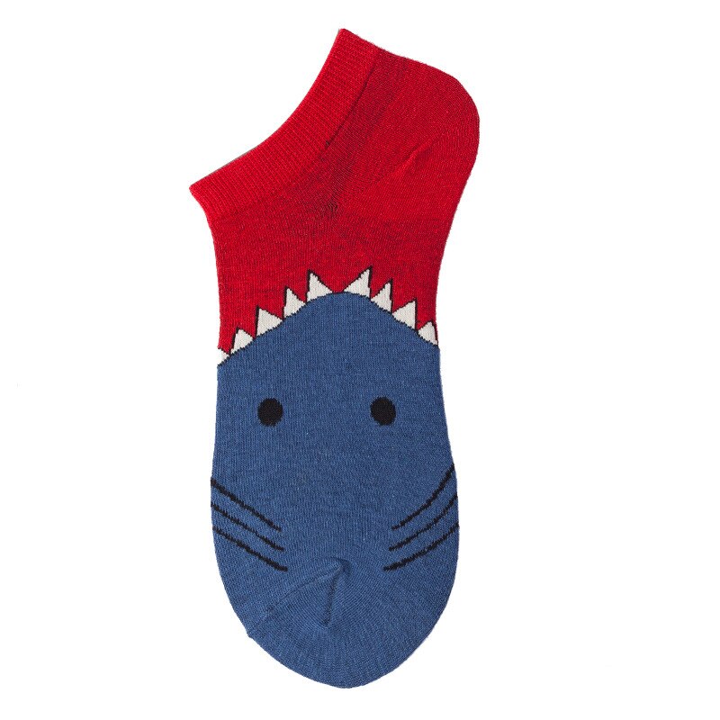 Grappige fruit avocado kunst onzichtbare zomer boot katoen blij no show sokken dames heren korte lage sokken pantoffels siliconen sokken: 1402