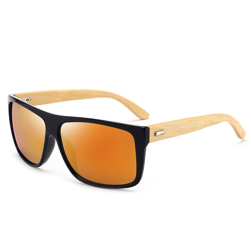 Jsooyan Wooden Frame Sunglasses Men Women Driving Eyewear Vintage UV400 Sun Glasses Shades lunette oculo: C6