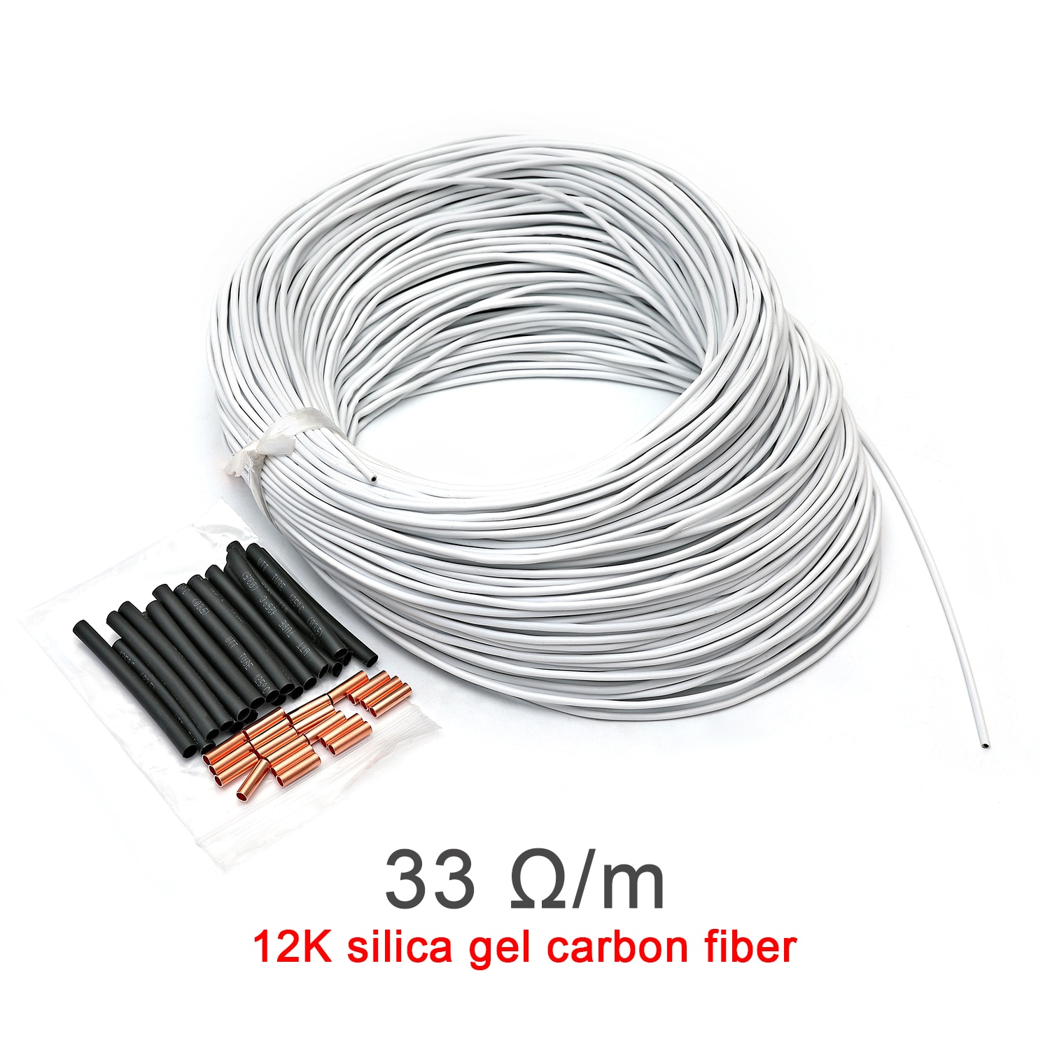 10/20/30/50/100Mcarbon Fiber Vloerverwarming Kabel Carbon Fiber Verwarming Draad Elektrische Verwarming draad Nieuw Type Infrarood Verwarming Kabel