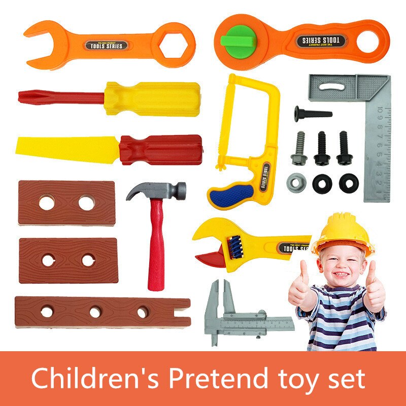 19 stks/partij Plastic ABS Baby Tuin Tool Set Simulatie Reparatie Tool Speelgoed Vroeg Leren & Onderwijs Play Hourse speelgoed voor kinderen