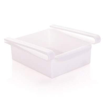 Keuken Koelkast Organizer Multi Functionele Opbergdoos Voedsel Container Spacer Layer Opslag Uittrekbare Lade Mand: white