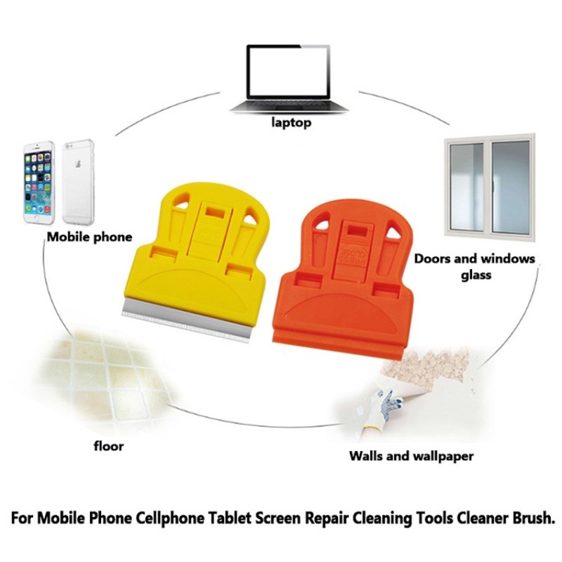 11/1pcsScraper, Scraping Off Stickers, Paint and Old Glue, Glass and Car Window Film Adhesive Remover Mini Shovel with Blade