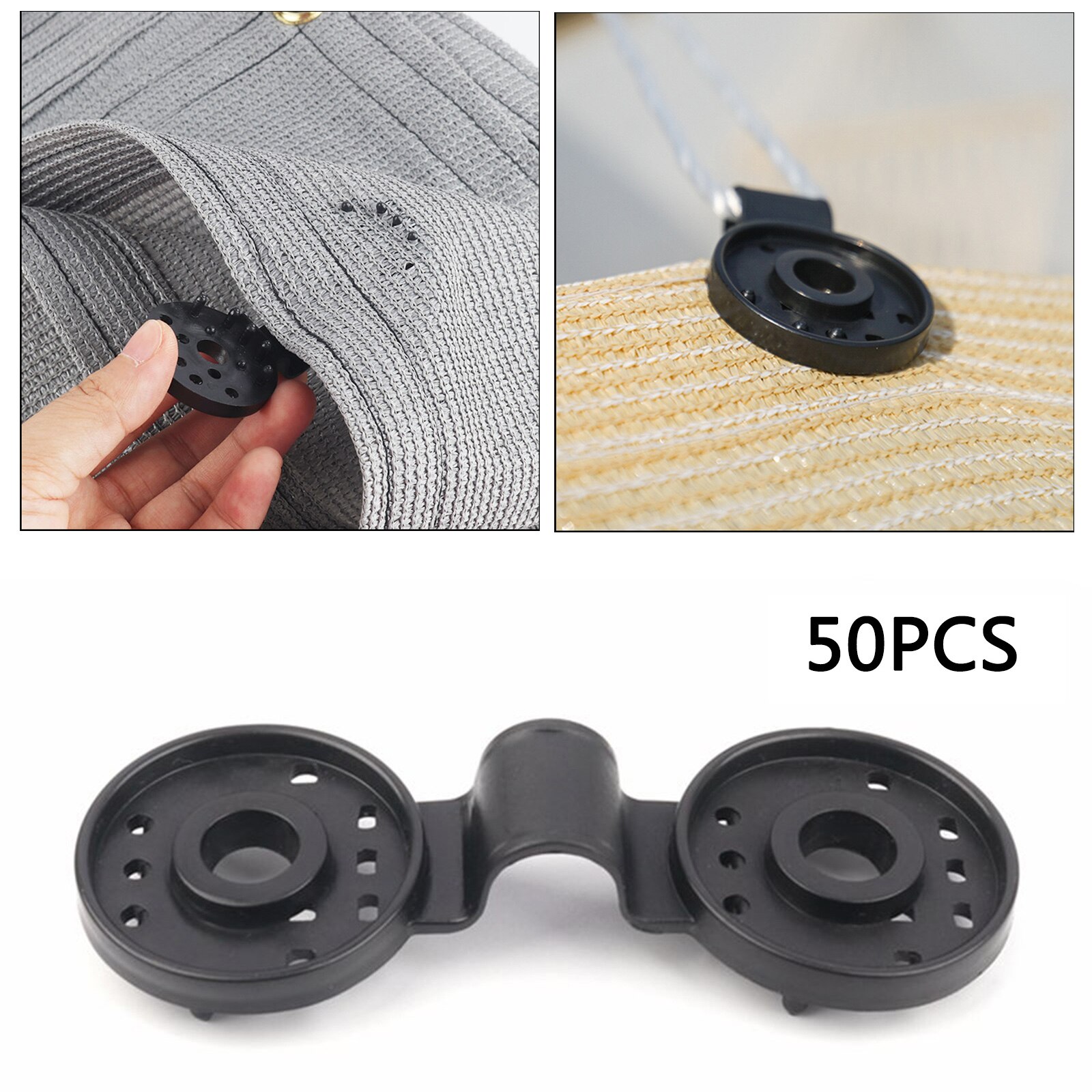 50 stück diy-planenklemmen, markisen-, zelt- und überdachungsclips, segeltuchanker, greifer, wohnwagen-klemmen, klemmen, spannwerkzeuge