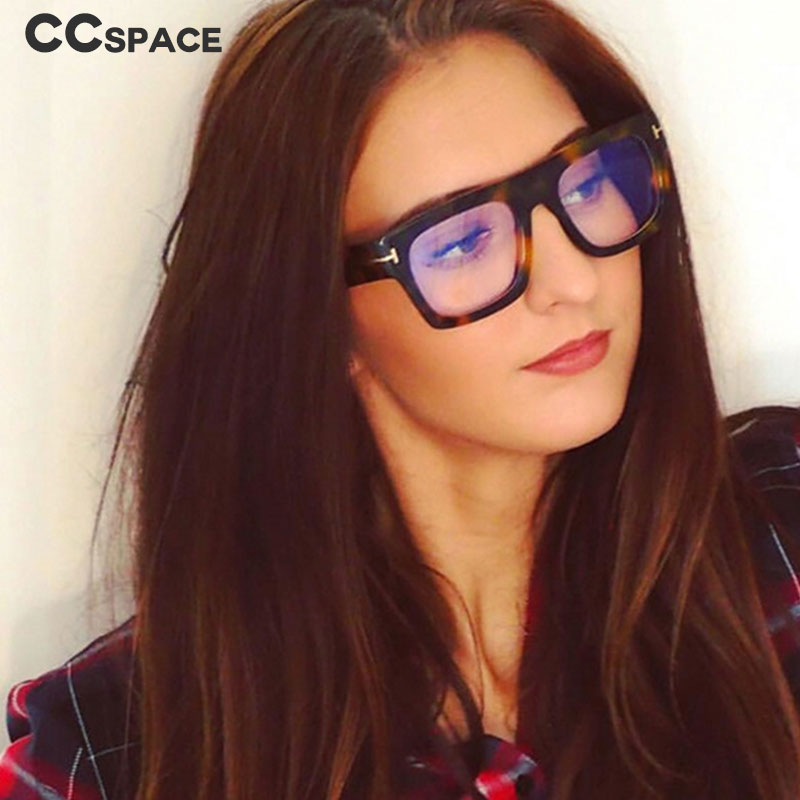 45718 Retro Square Glasses Frames Men Women Trending Styles Optical Computer Glasses