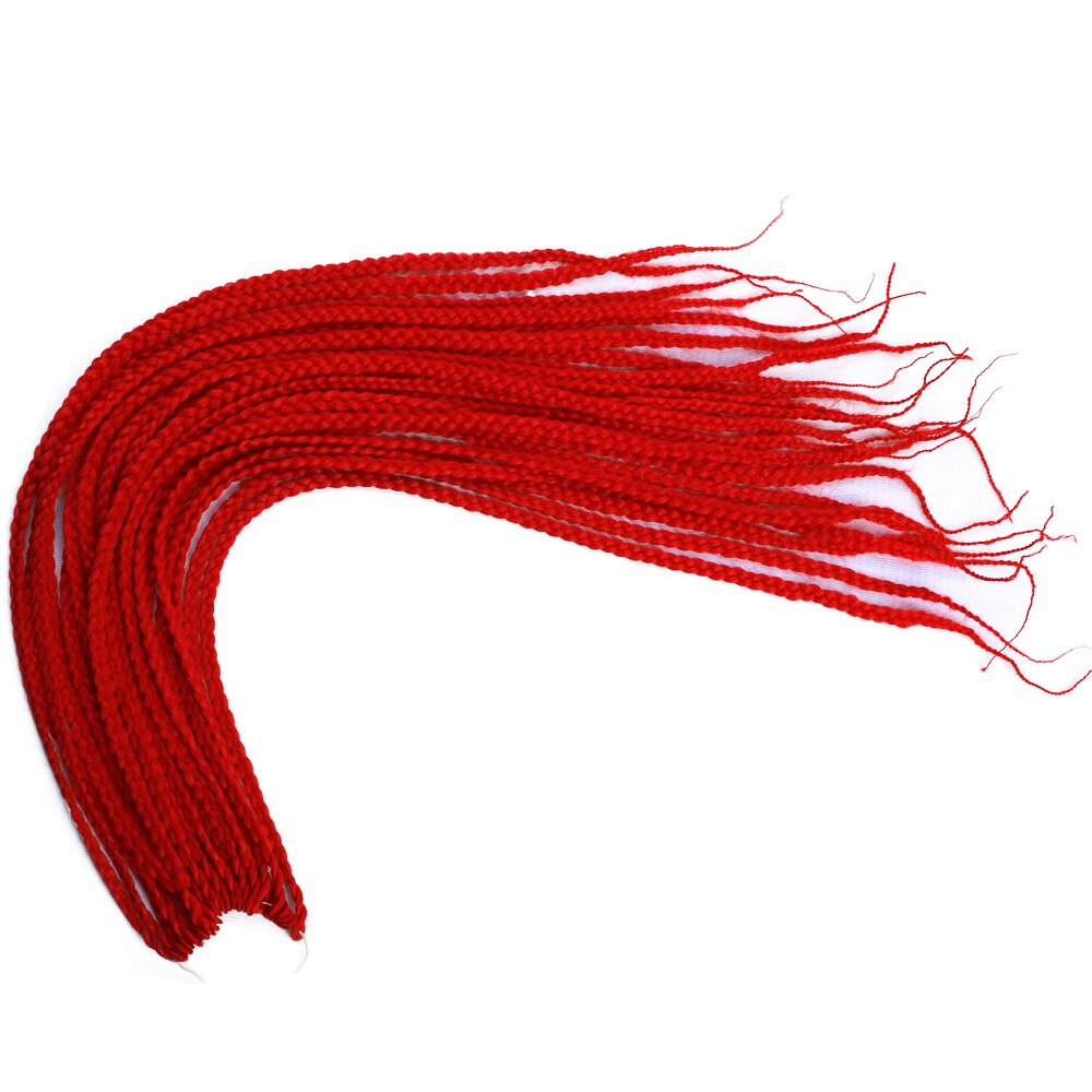22inch Box Braids 22Strands Senegalese Twist Braids Crochet Hair Extensions Ombre Colors 3S Crochet Braiding Hair: A12
