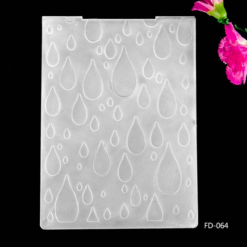 Flower Coconut Tree heart-shaped Scrapbook style DIY Paper Cutting Dies Scrapbooking Plastic Embossing Folder: FD-064