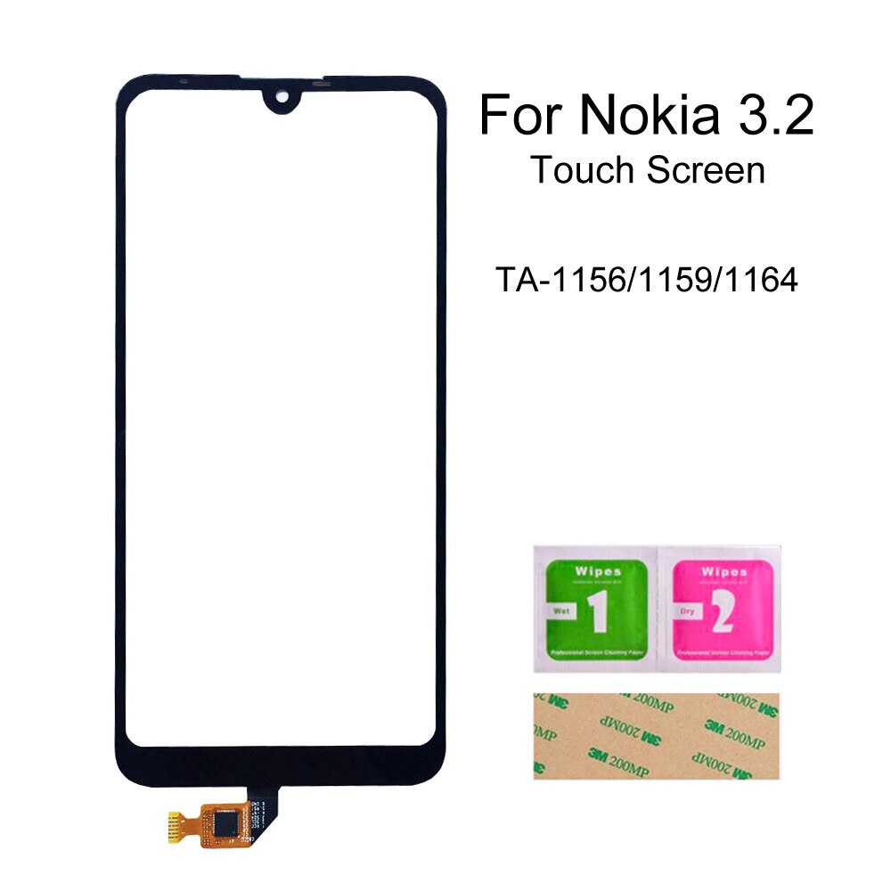 Voor Nokia 4.2/3.2/2.2/2.1 Telefoon Touch Screen Digitizer Telefoon Touch Glas Panel Sensor Montage Onderdelen: 3.2 Black