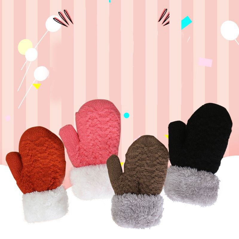 Rękawiczki z dzianiny rękawica dziecięce rękawiczki zimowe dziecięce rękawiczki dla chłopca dziewczęce miękkie ciepłe pełne rękawiczki dziecięce rękawica wygodne