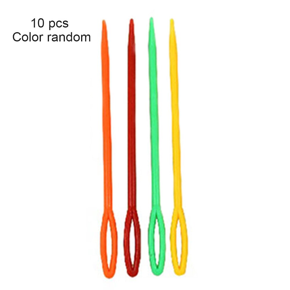Sewing Tapestry Stitch Needles Hand Multicolor Plastic Yarn Craft Darning