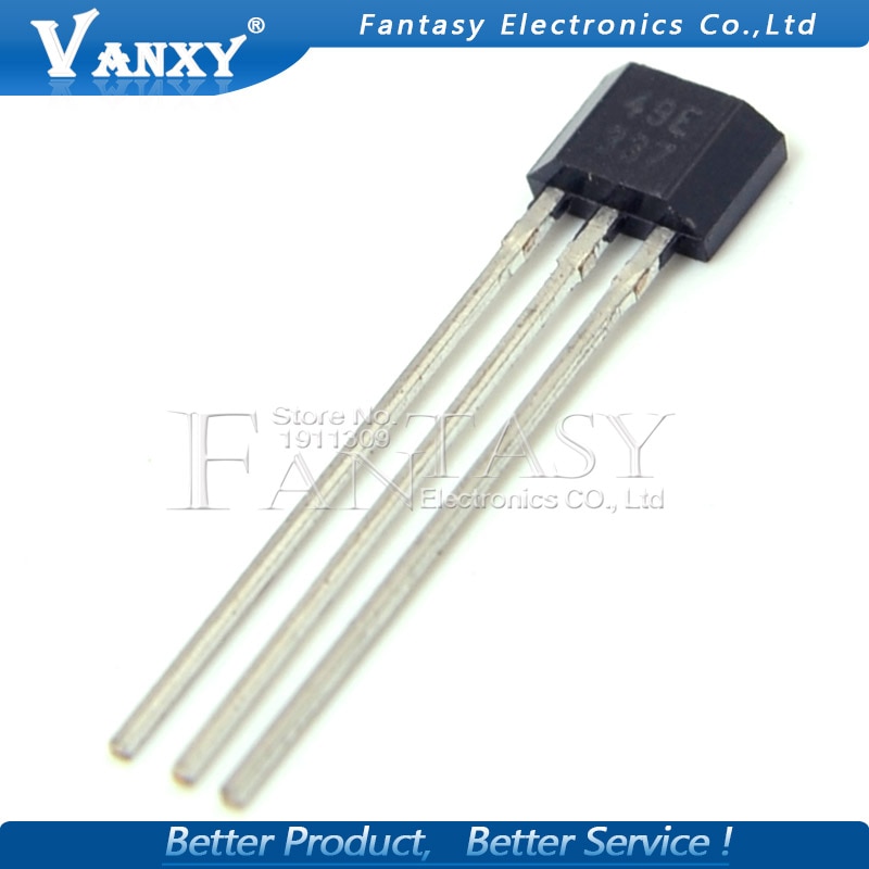 10pcs 49E Hall element OH49E SS49E Hall sensor Hall Effect Sensor