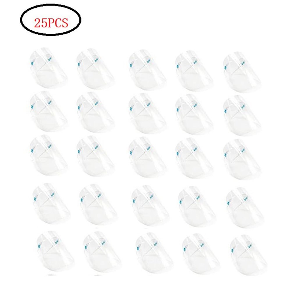 Materiaal Full Face Dubbelzijdig Beschermende Masker Mode Veiligheid Masker Verlengd Arc Anti-Fog Maskers: 25pcs