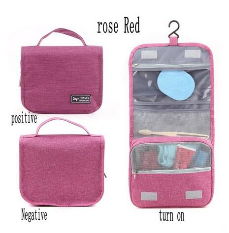 Women's Travel Portable Waterproof Cosmetic Bag Beautician Hanging Toiletry Bags make up Organizer Men women Makeup toilet bag: E