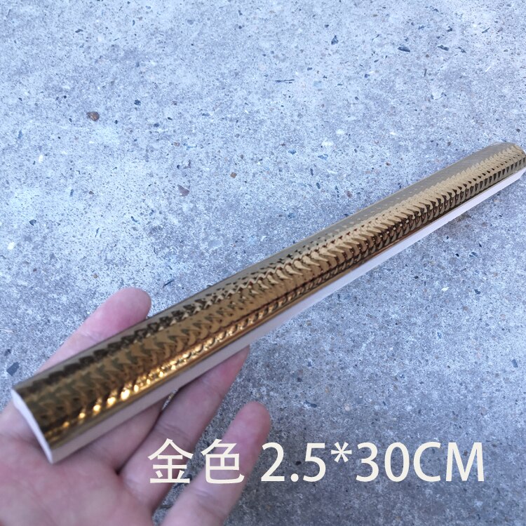 Ceramic tiles Gold and silver decorative strips: D