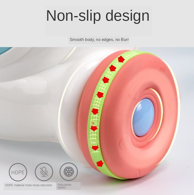 Baby walker anti-rollover walker multifunktionell tidig utbildning leksak hand push baby walker 7-24 månader
