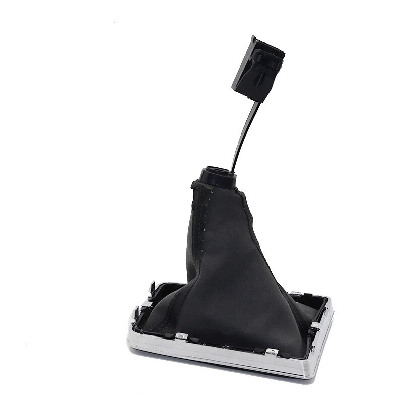 Chrome & Leather Car Shift Gear Knob Lever Gaitor Boot Cover For OPEL VAUXHALL ASTRA III H 1.6 2004 2005-