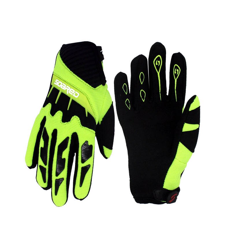 Children Skating Gloves Full Finger Adjustable Quick-release Handwear Outdoor Sportswear Accessories, 3-12 Years Old LQ4857: Green / S