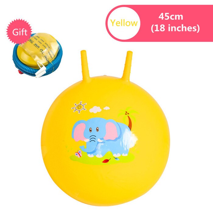 45cm Thickened Inflatable Bouncing balls Claw the Ball Educational Outdoor Sports Toys for Kindergarten Children Kids Jump Games: Pink