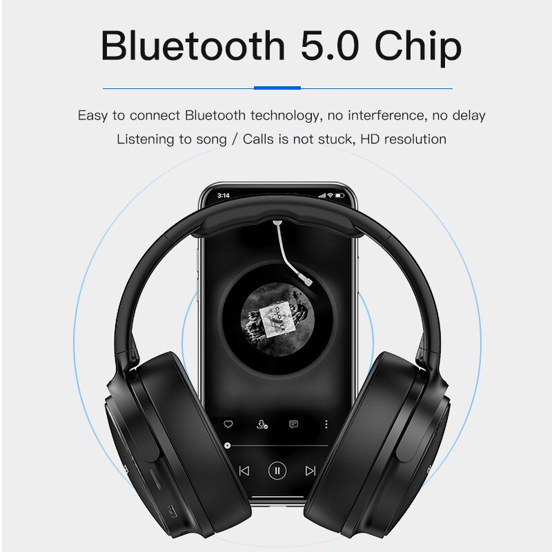 AWEI A780BL Bluetooth Sport ecouteurs sans fils casque d&#39;écoute pliable sans fil avec Microphone, étanche IPX4, Bluetooth, son stéréo, basse, pour jeu, A780BL