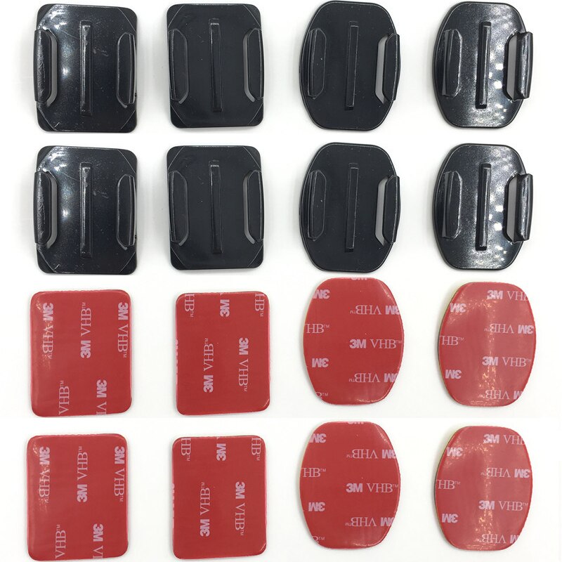 Adhesive Mounts For GoPro 7 6 5 4 3 Curved Flat Mounts 3M Sticky Pads for Go Pro Yi SJCAM Action Camera Helmet Board Car