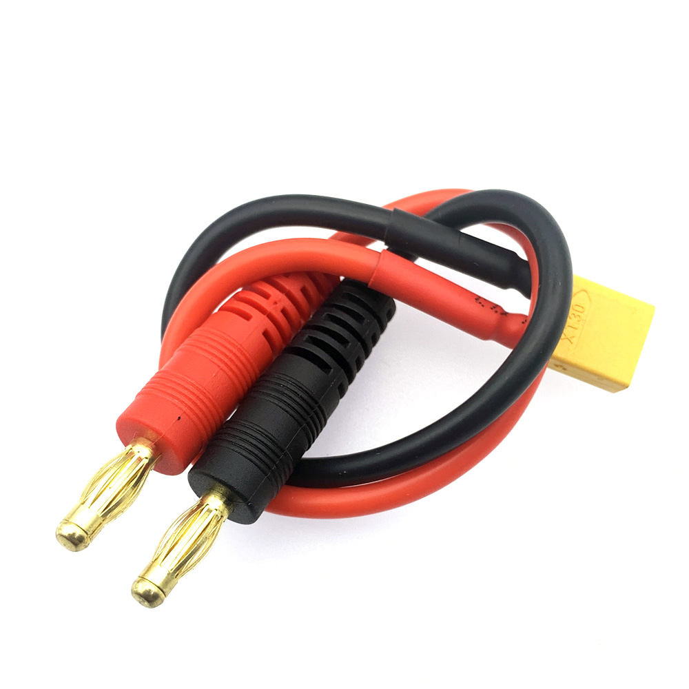 XT30/XT60 naar Banaanstekker Batterij Lipo Charge Connector 14AWG Voor Balanceren Batterij Hoge temperatuur Ultra Zachte Siliconen kabel