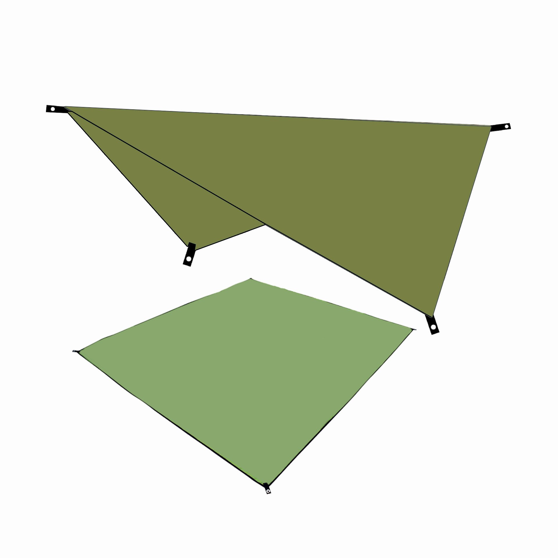 Waterproof Tarp Tent Shade Garden Sunshade Outdoor Camping Sun Shelter Beach Multifunction Awning With Camping Picnic Mat