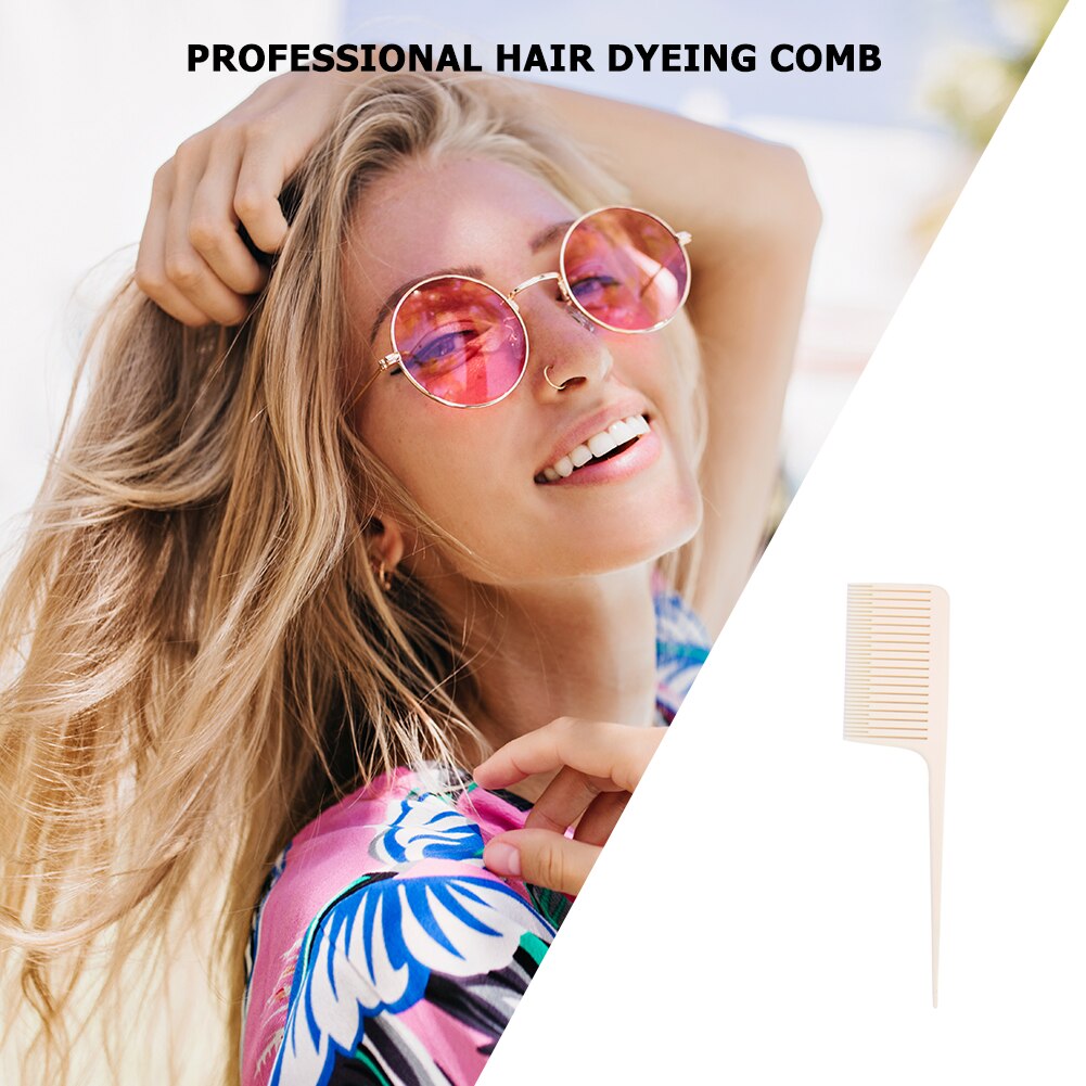 Hair Hairstyle Styling Tool Plastic One-Way Hair Dyeing Tail Comb Hairdressing Highlighting Sectioning Brush hair Accessories