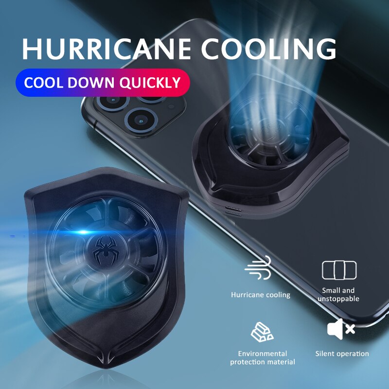 In Stock Universal Mobile Phone Radiator Cooling Fan Mute Fan Mobile Phone Fever Rapid Cooler Phone Radiator For Xiaomi Huawei